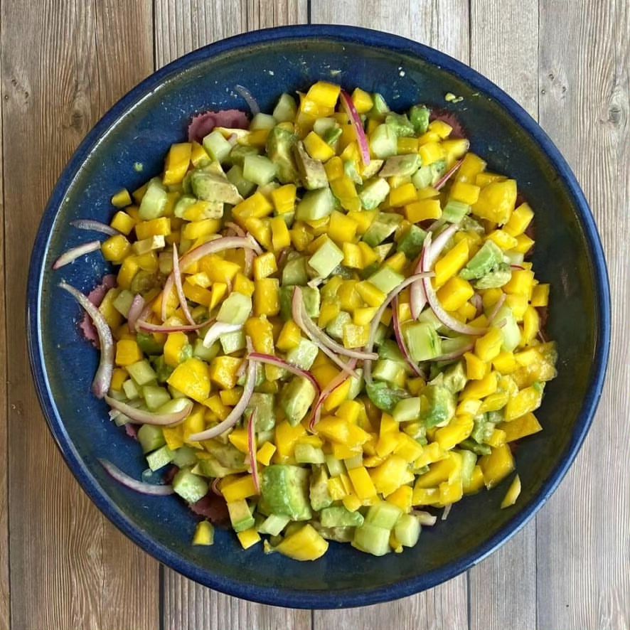 Damo's Caribbean Mango Salad Damo's Personal Training
